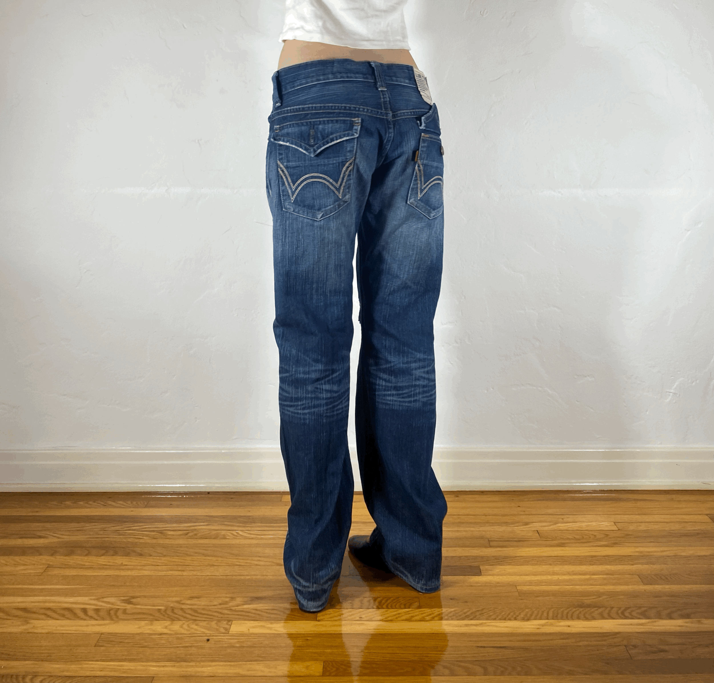 Edwin Blue Rainbow Stitch Jeans, M