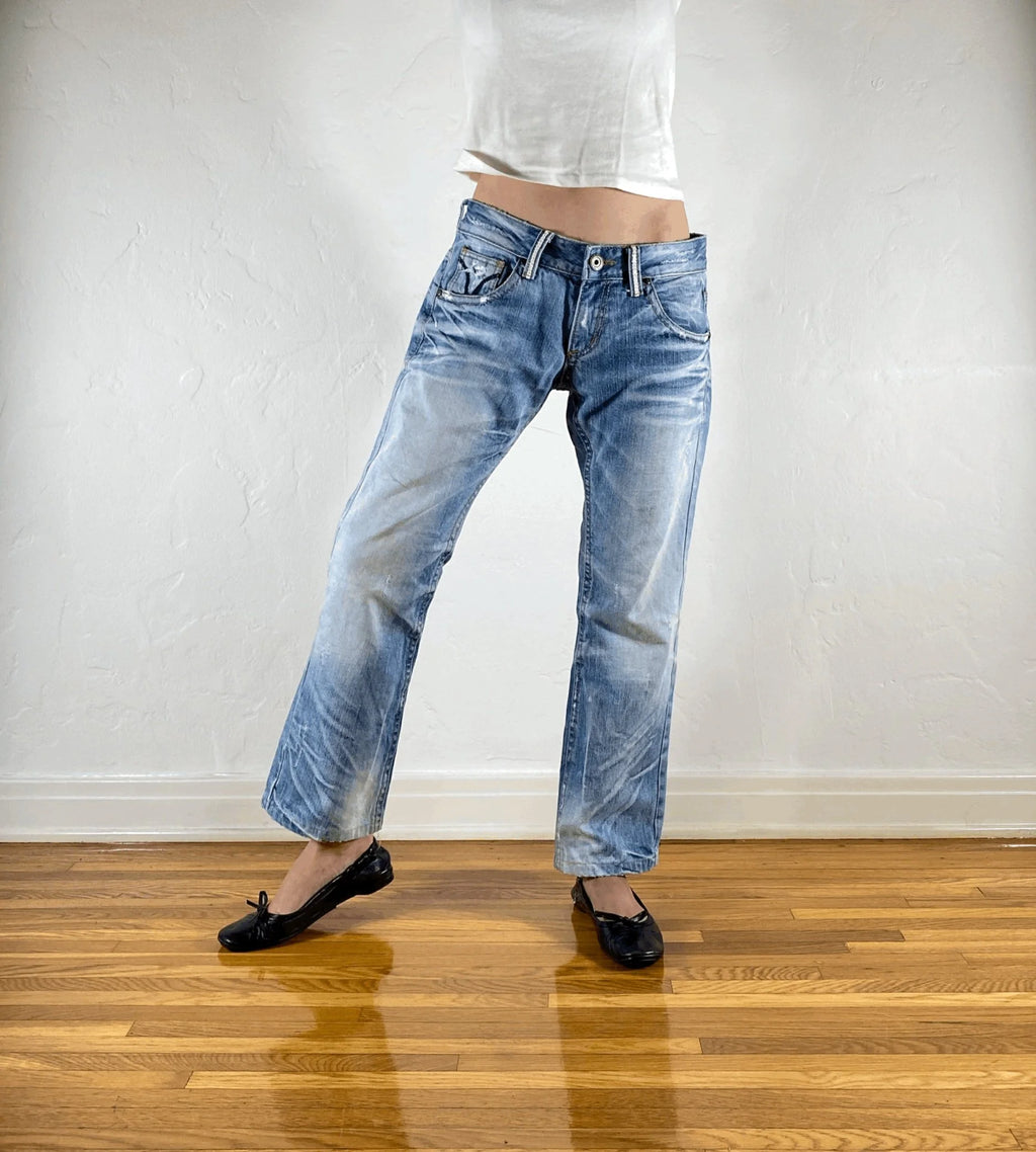 Lolita Bone Stitched Jeans, M/L