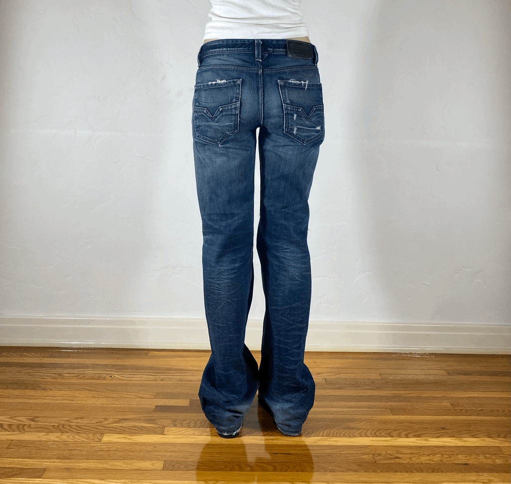 Diesel Relaxed Blue Jeans, S/M