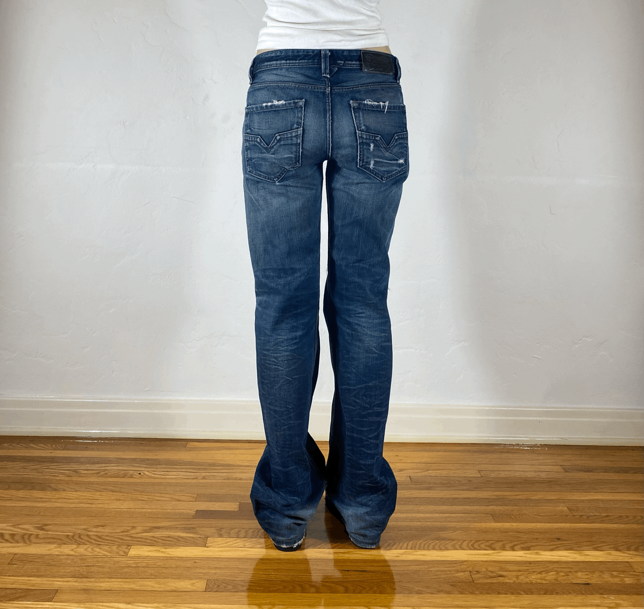 Diesel Relaxed Blue Jeans, S/M