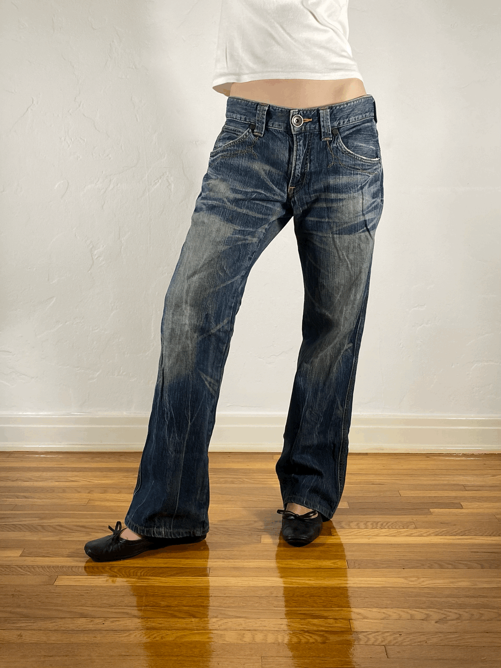 Edwin Brown and Orange Stitch Tiger Jeans, L