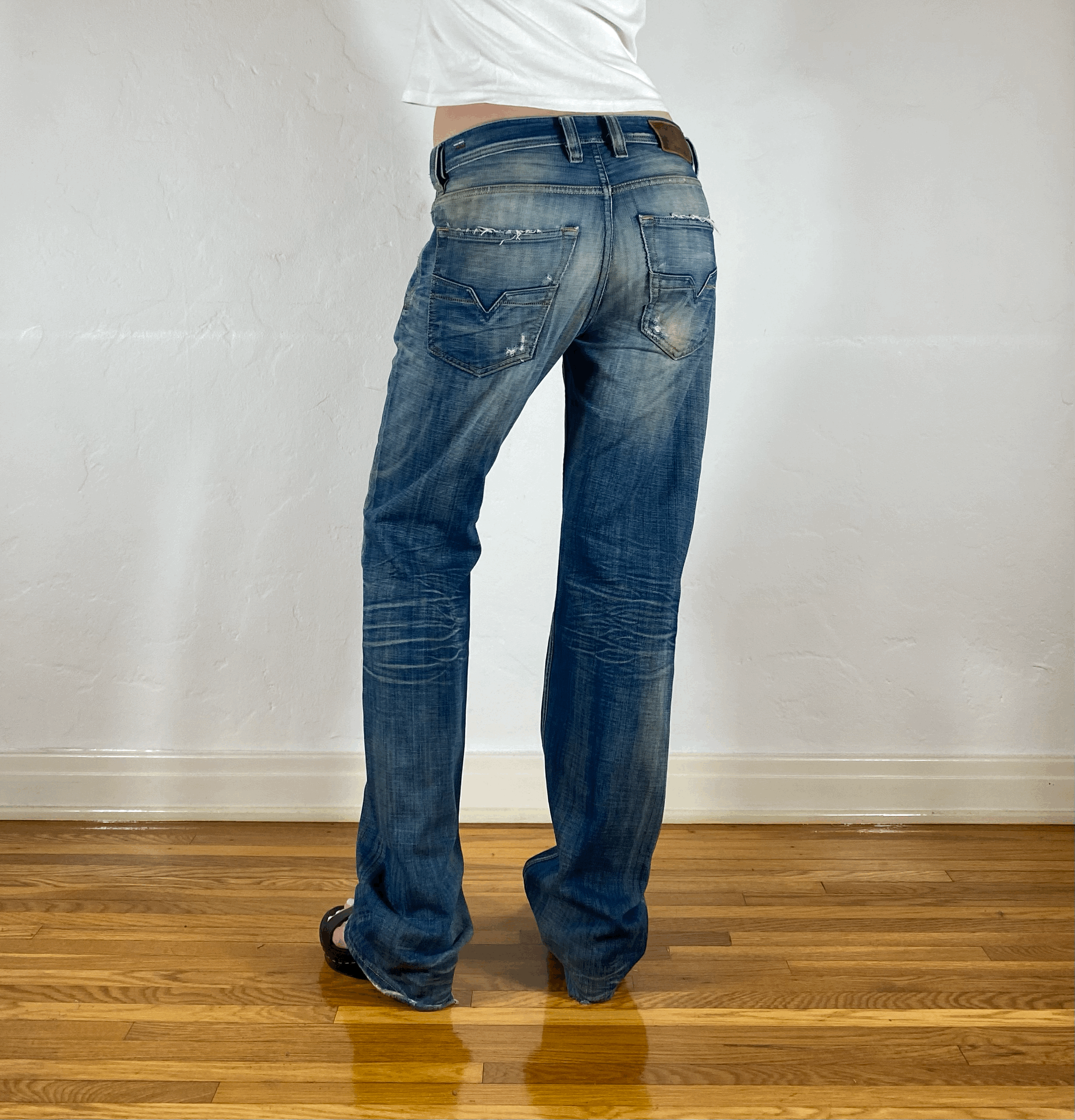 Diesel Relaxed Blue-ish Green Jeans, M
