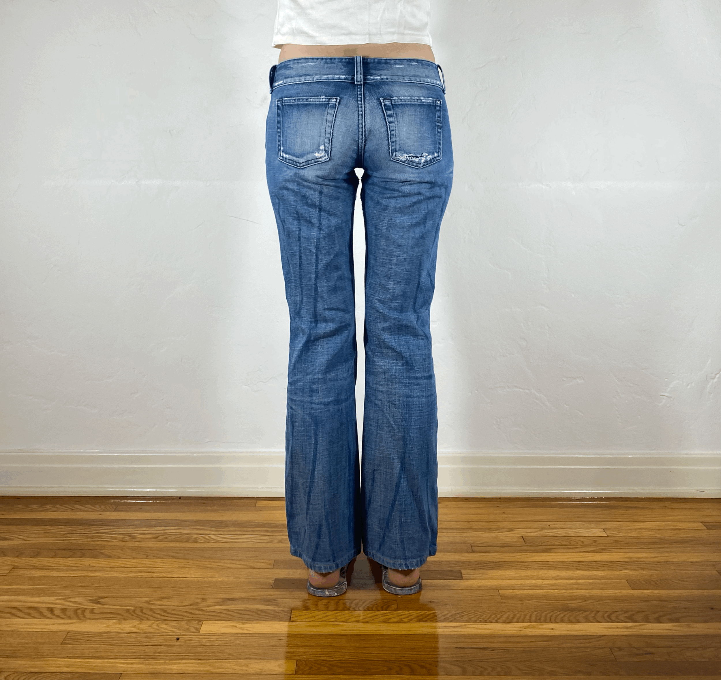Diesel Low Rise Double Button Jeans, S