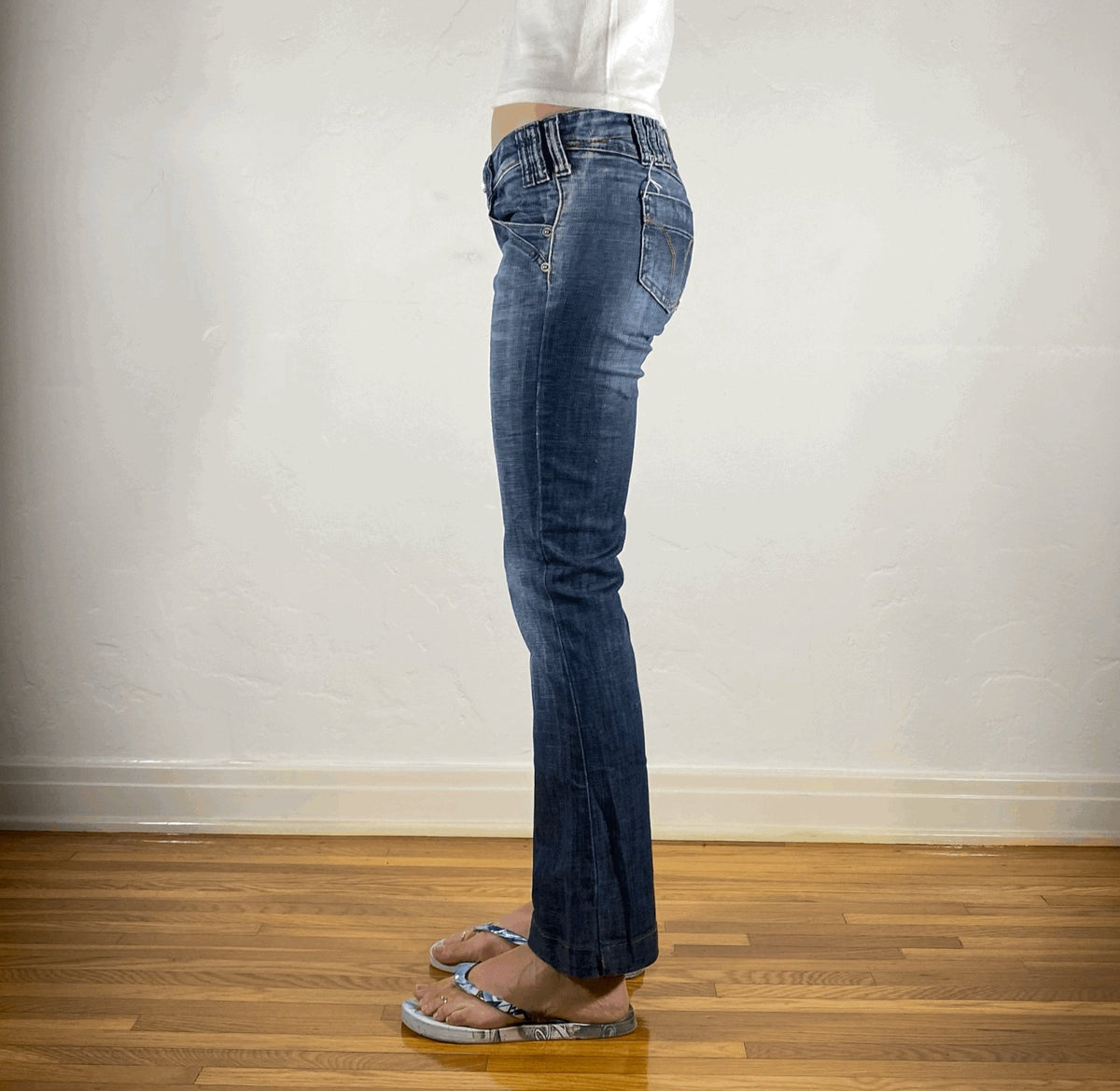 Miss Sixty Yellow Stitched Jeans, XS