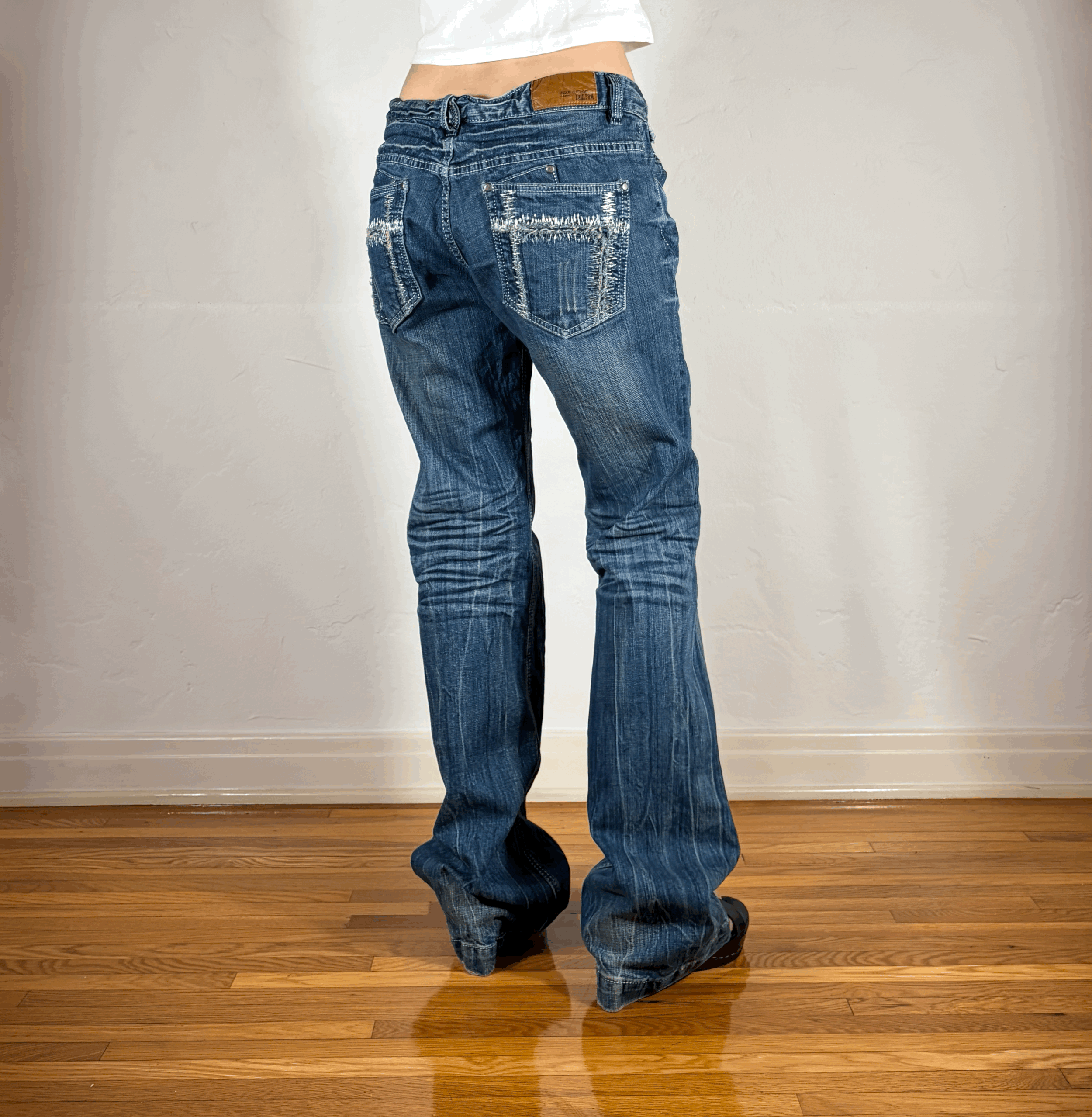 Lolita Accent Stitch Pocket Jeans, L