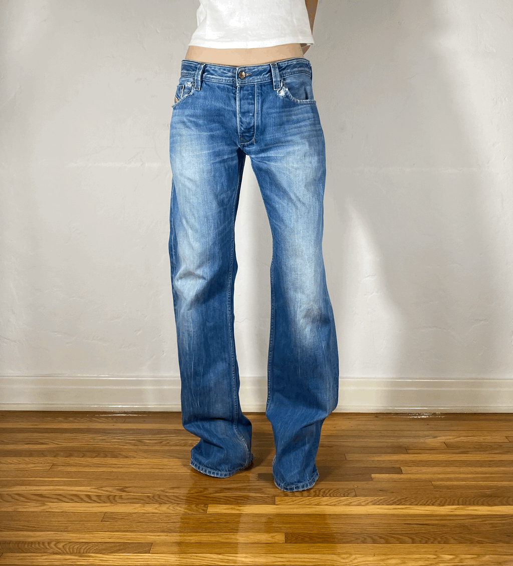 Diesel Relaxed Blue Jeans, XL
