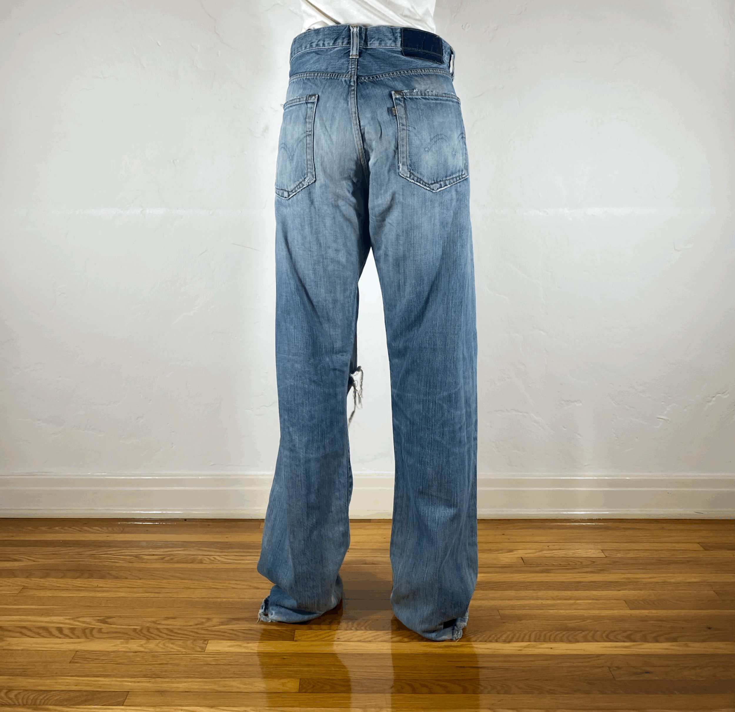 Edwin Unique Blue Baggy Jeans, XL