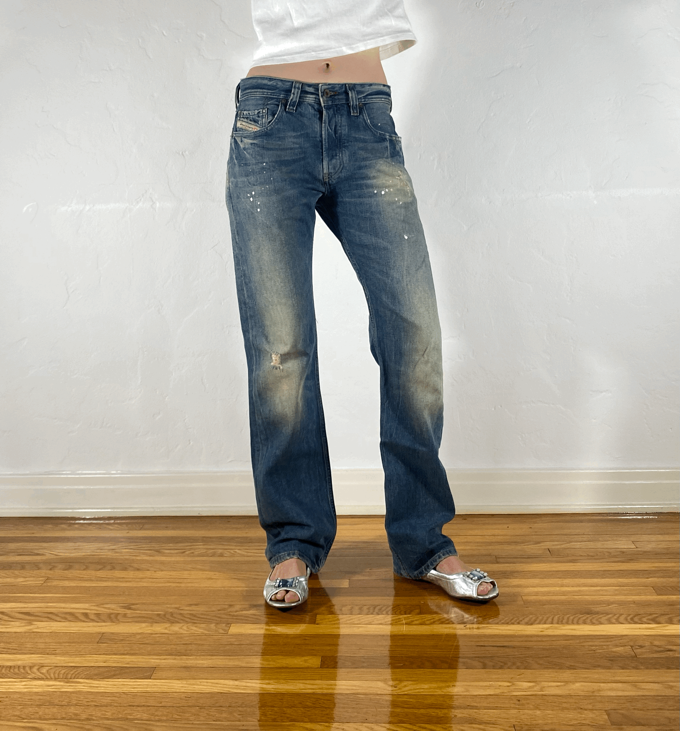 Diesel Relaxed Blue Jeans, S