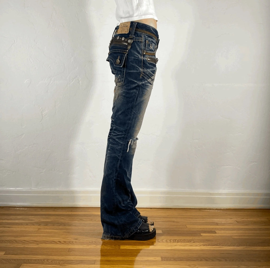 Lolita Studded Jeans, XS/S