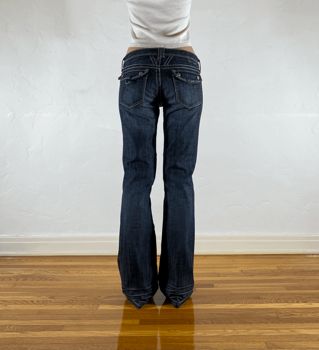 Marithe + Francois Girbaud Straight Jeans, S