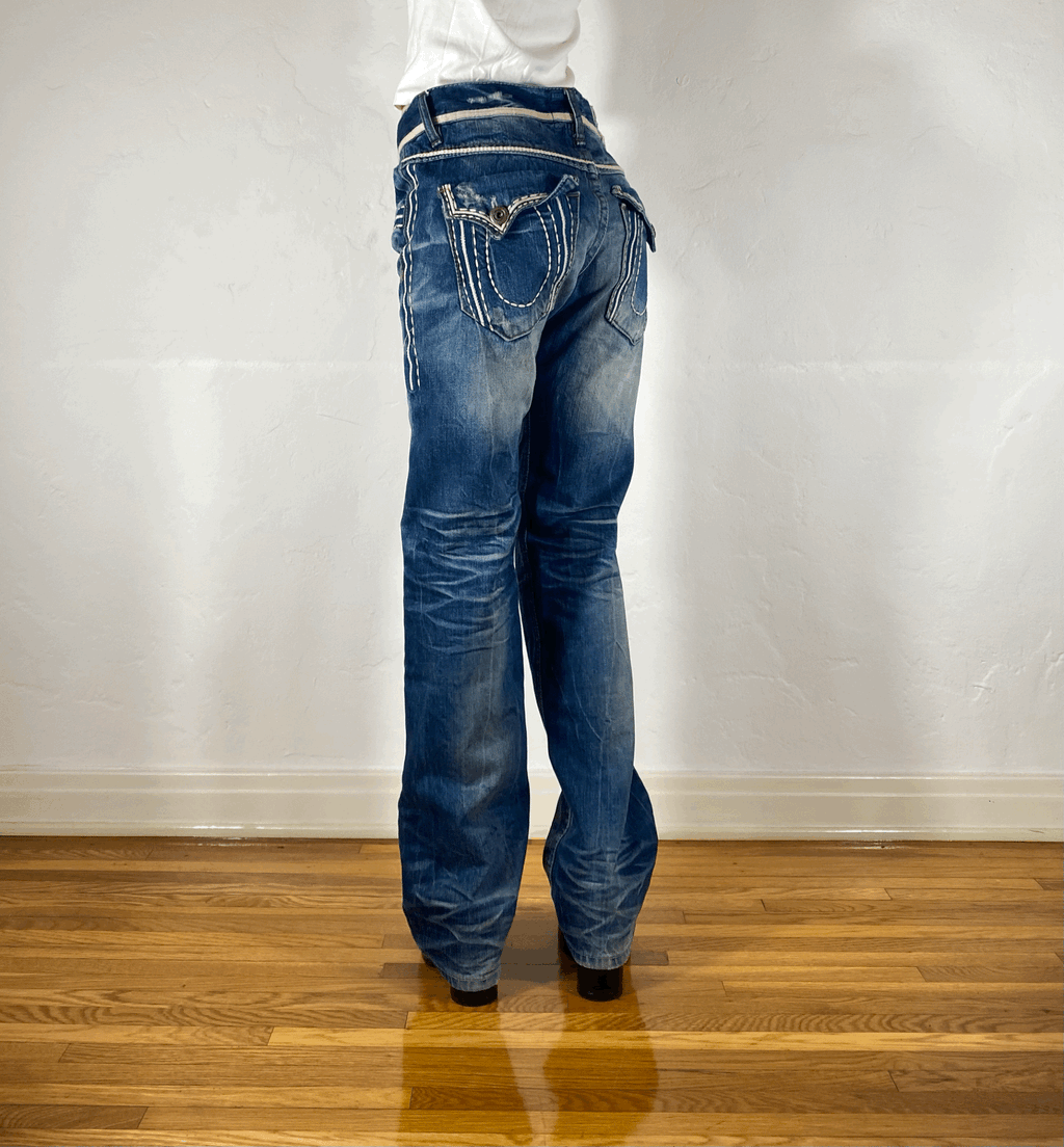 Lolita Embroidered Jeans, S