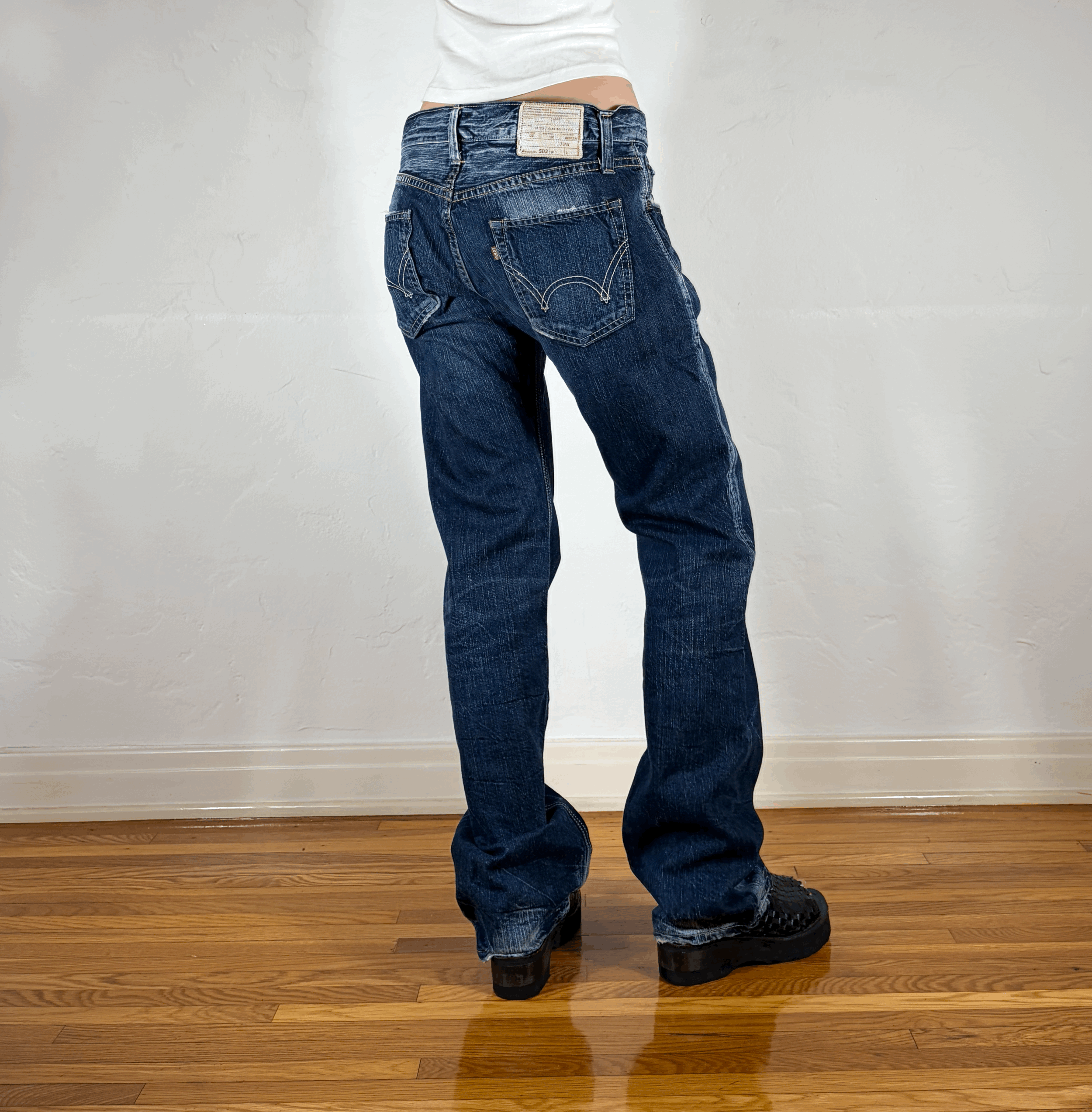 Edwin Unique Blue Streaky Jeans, L