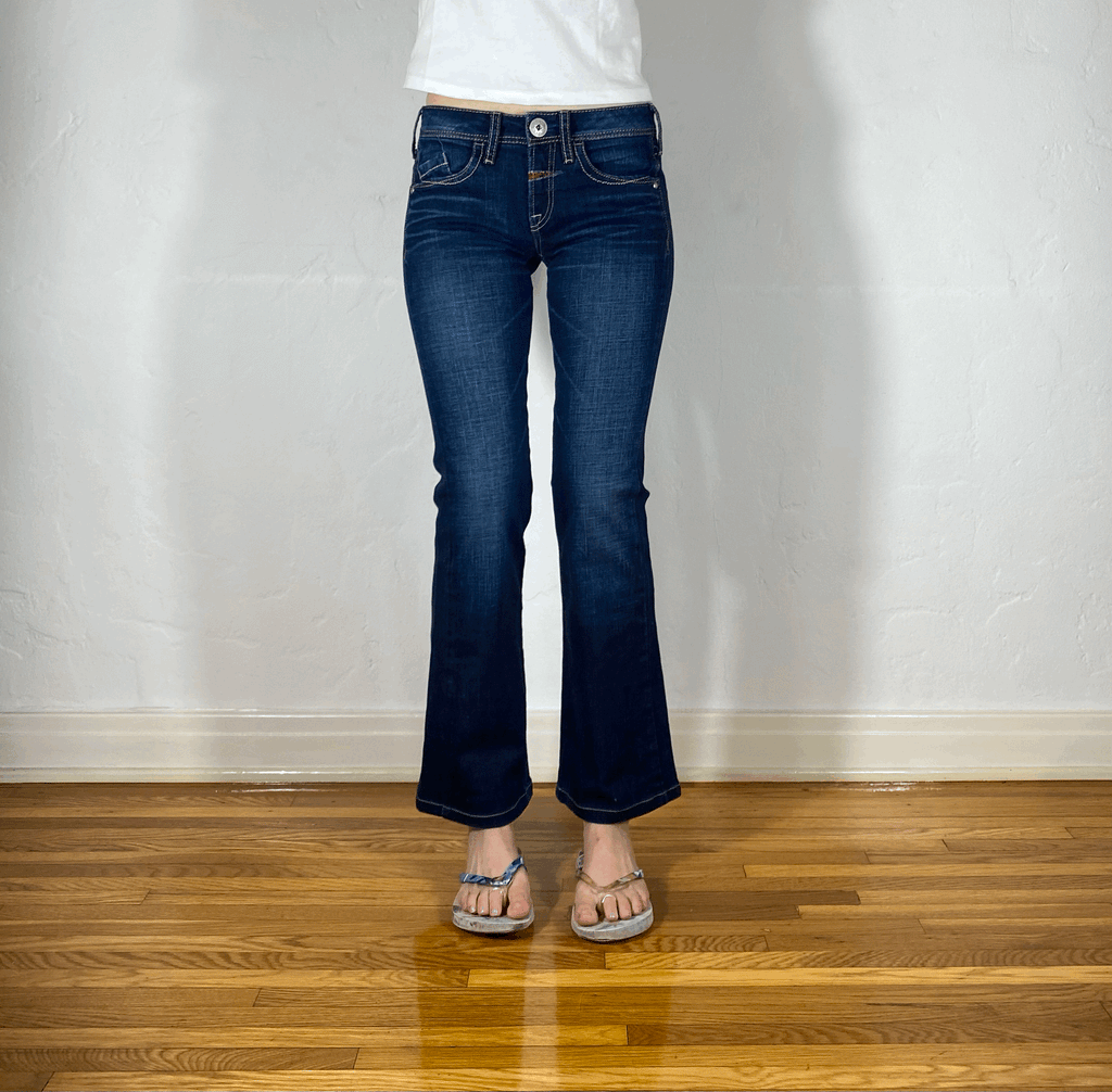 Marithe + Francois Girbaud Dark Blue Jeans, XS