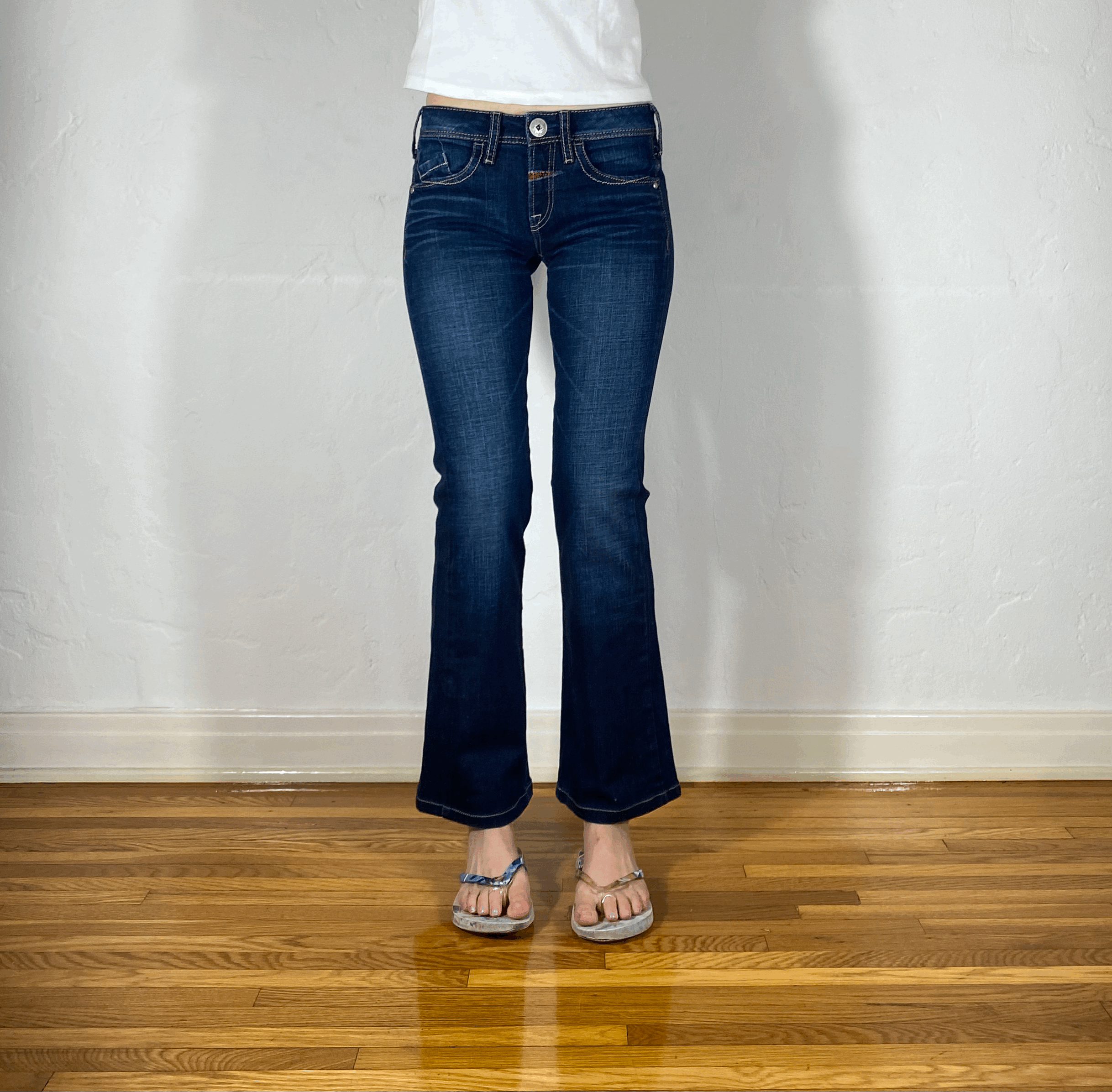 Marithe + Francois Girbaud Dark Blue Jeans, XS
