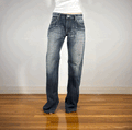 Soft Dark Gray/Black Baggy Jeans, L