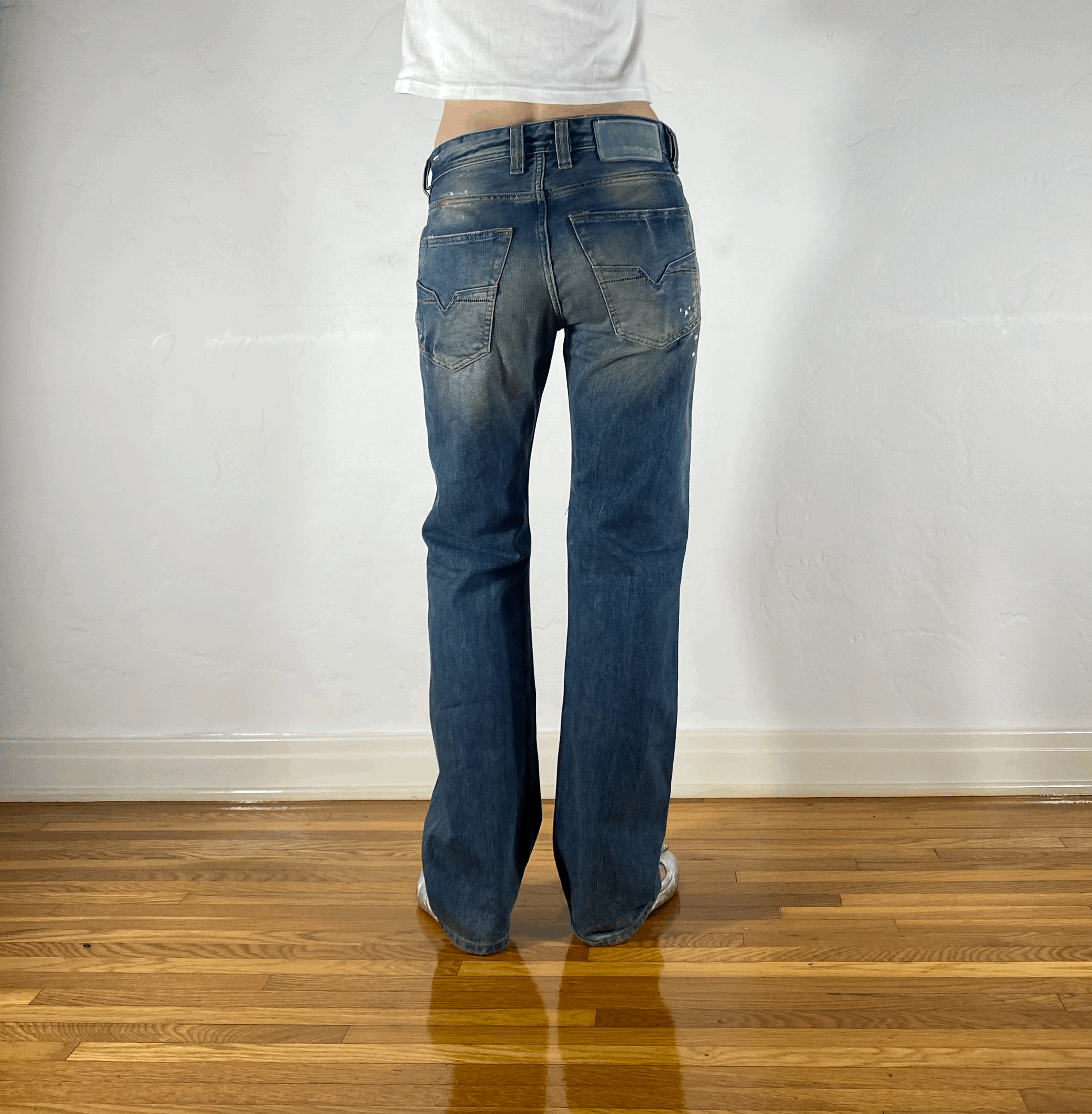 Diesel Relaxed Blue Jeans, S