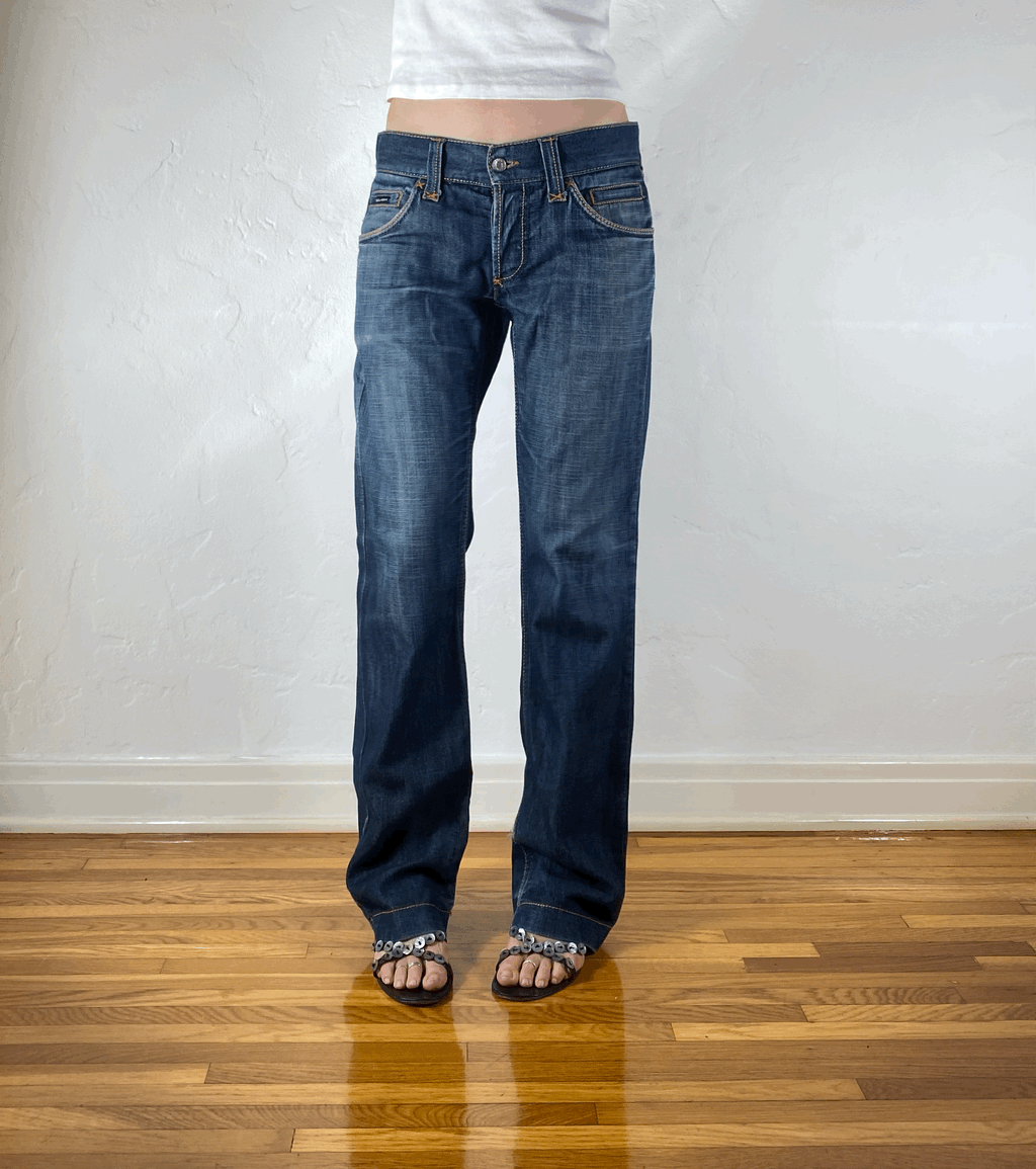 Dolce & Gabbana Blue Distressed Jeans, M