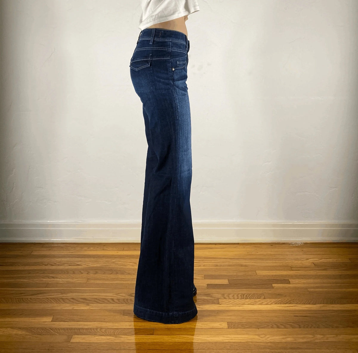 Marithe + Francois Gibraud Boot Cut Jeans, XS/S