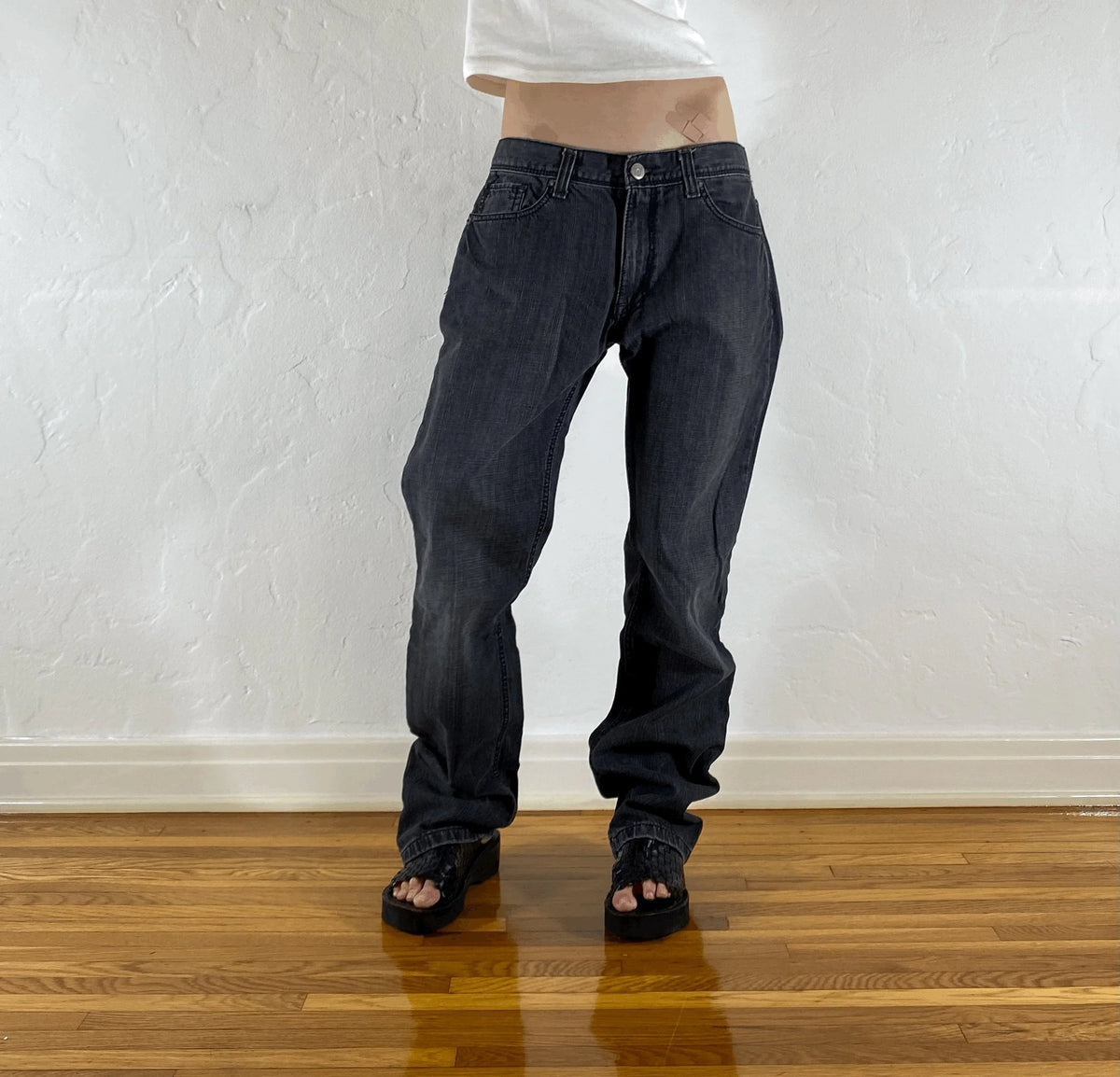 DKNY Gray Jeans, L