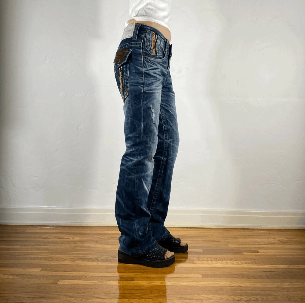 Lolita Brown Accent Jeans, S
