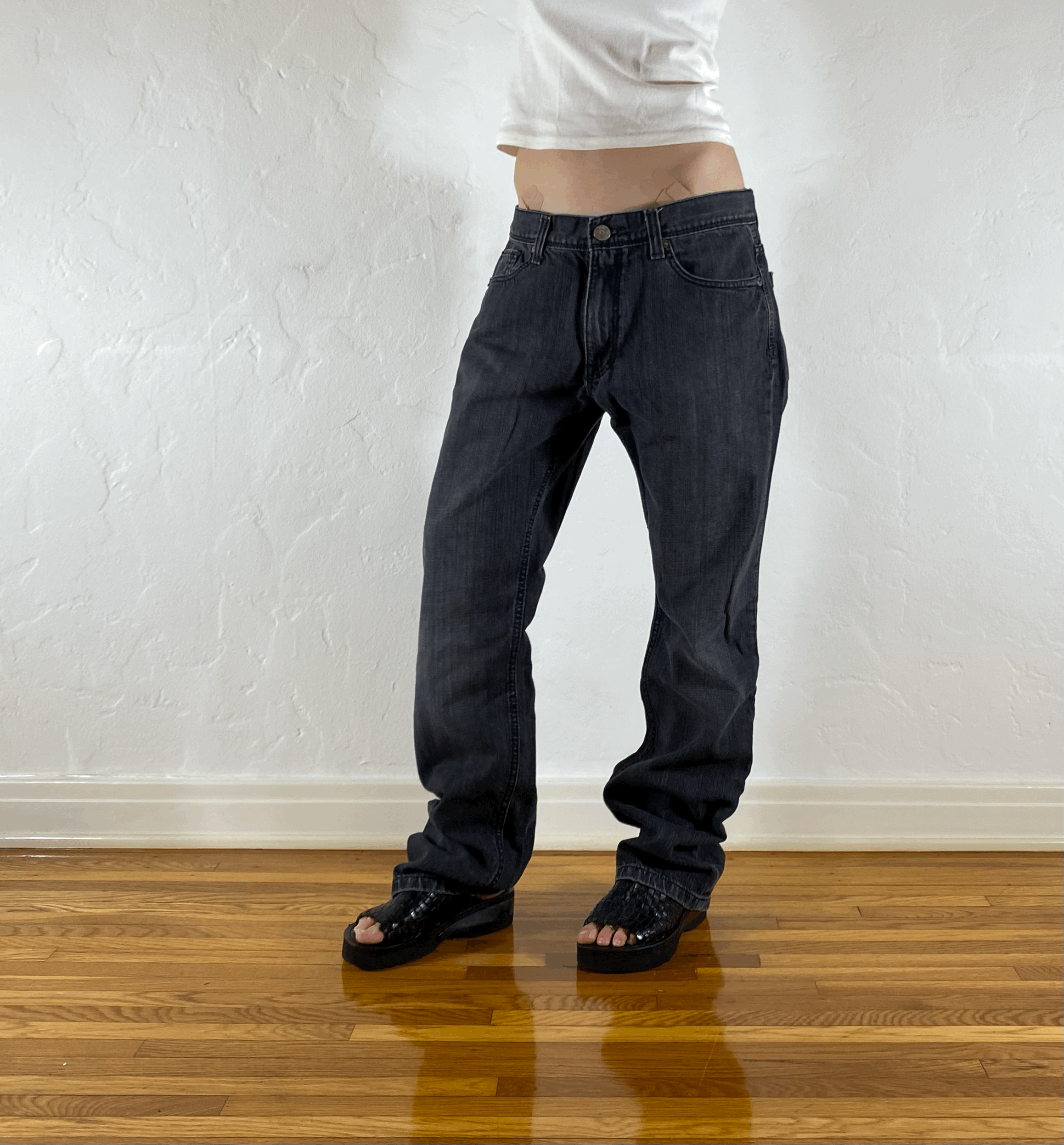 DKNY Gray Jeans, L