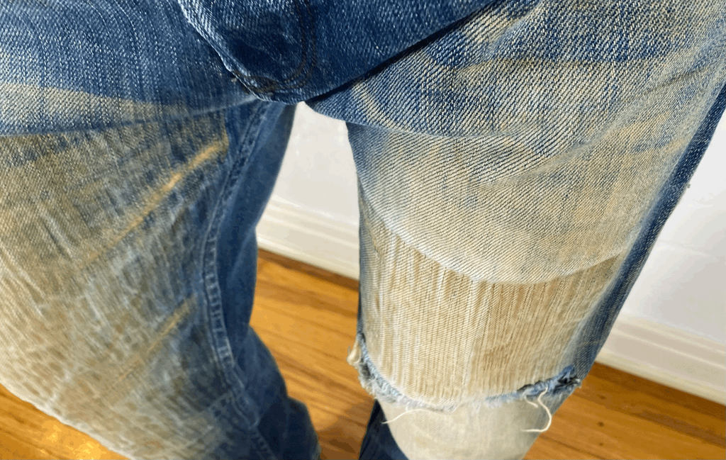 Diesel Textured Ombre Jeans, L
