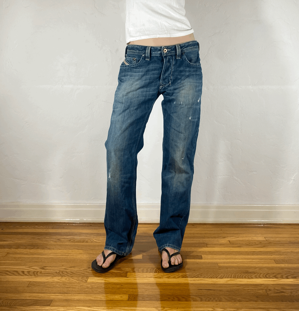 Diesel Relaxed Distressed Jeans, M/L