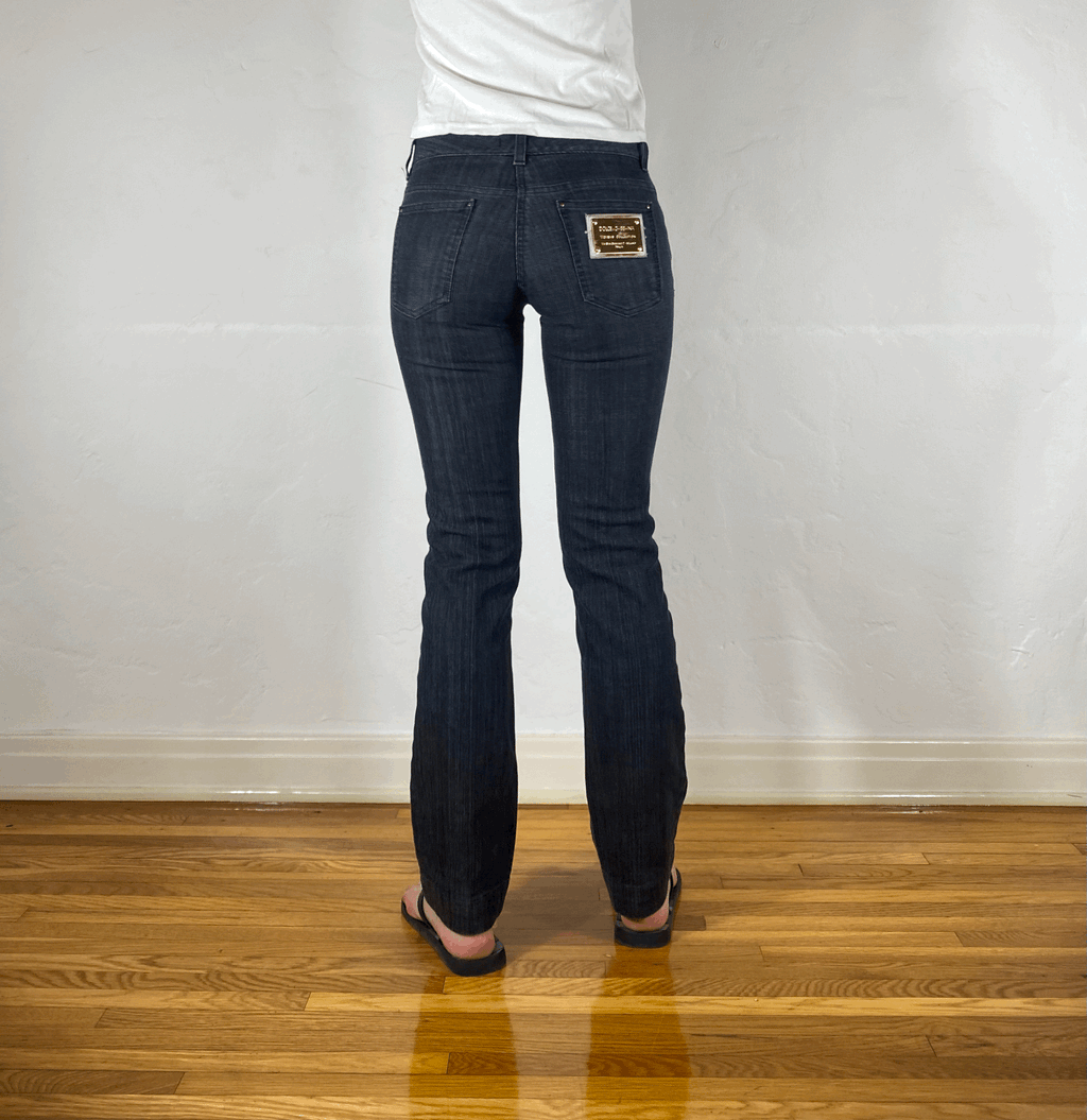 Dolce & Gabbana Dark Gray Jeans, XS