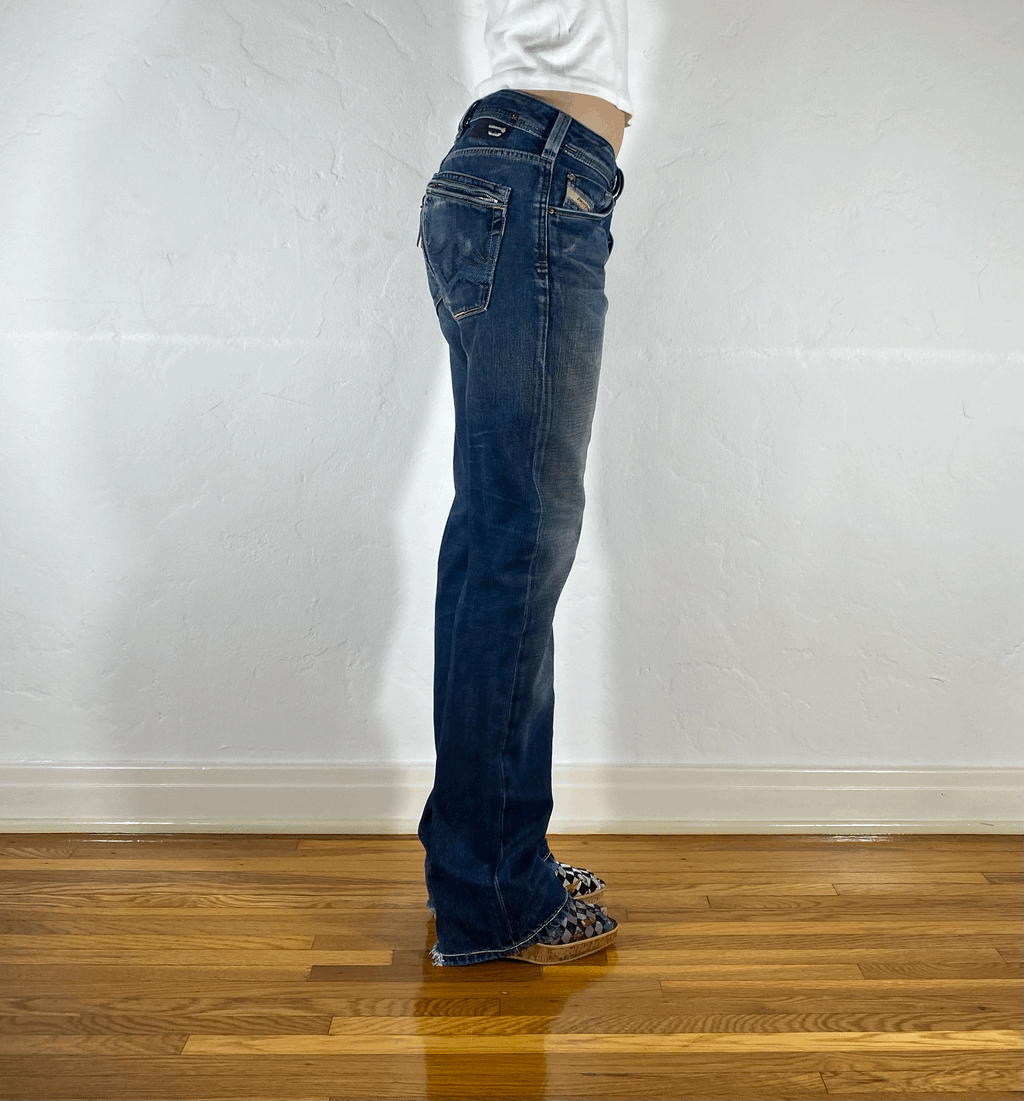 Diesel Relaxed Blue Jeans, M