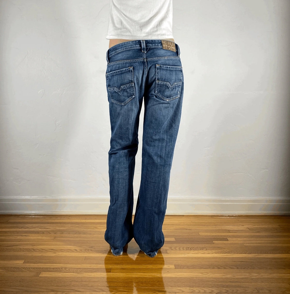 Diesel Relaxed Blue Jeans, M