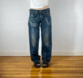 Edwin Unique Blue Baggy Jeans, L