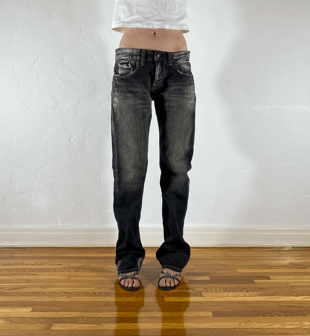 Edwin Gray Distressed Jeans, M
