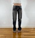 Edwin Gray Distressed Jeans, M