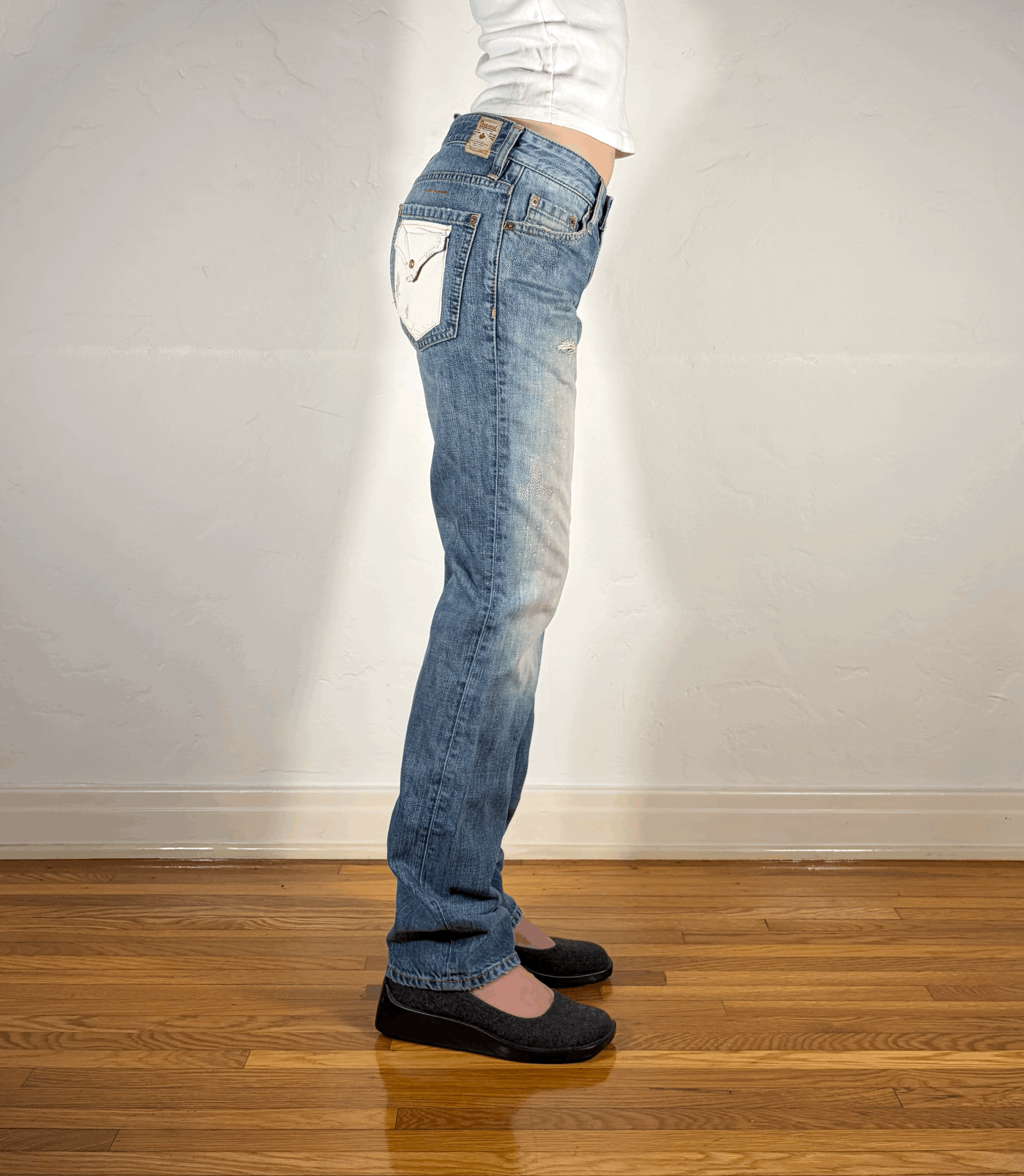 DSquared White Pocket Jeans, S