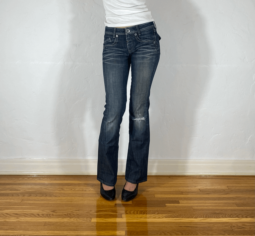 Marithe + Francois Girbaud Straight Jeans, S