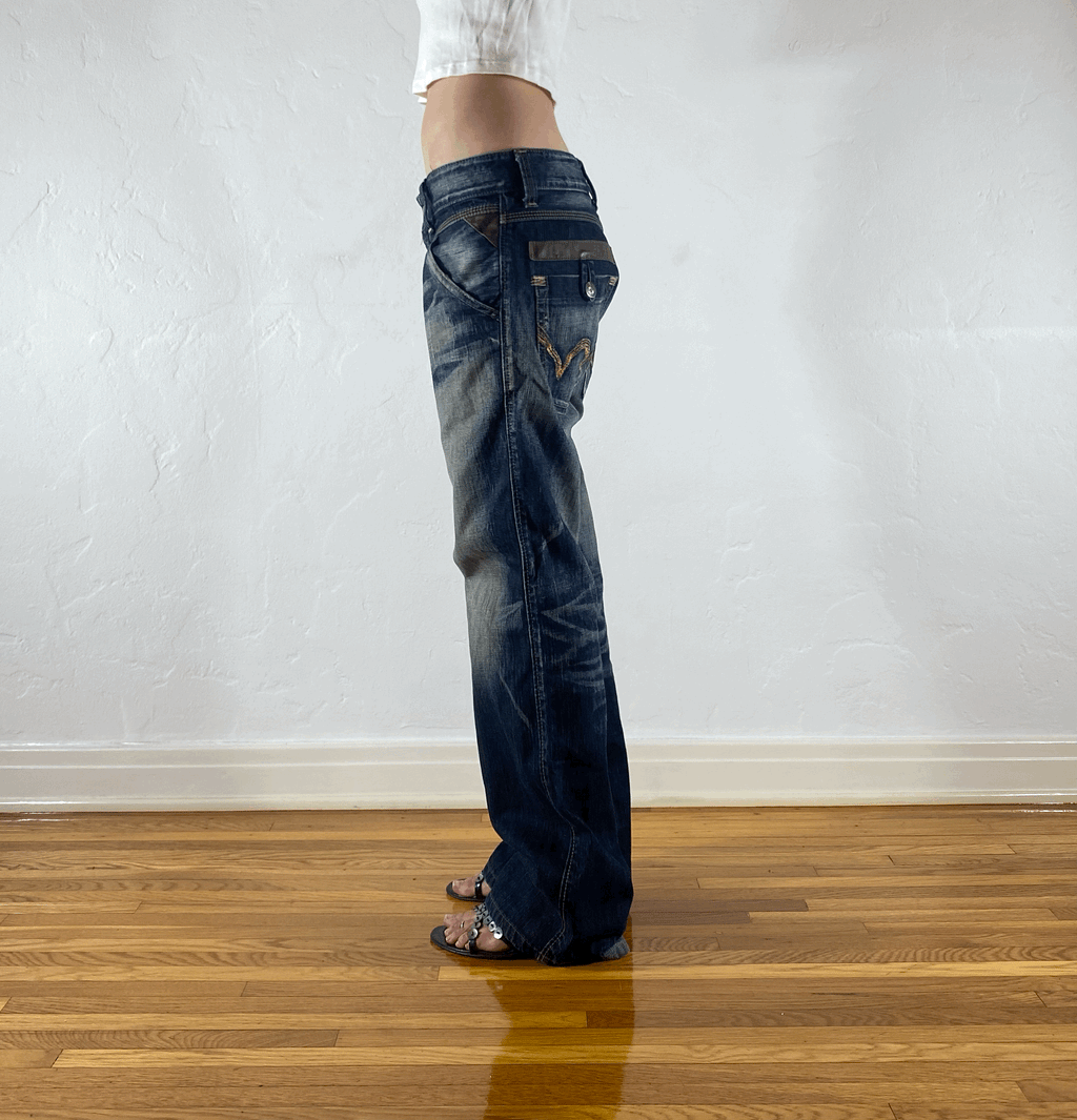 Edwin True Blue Faded Jeans, M