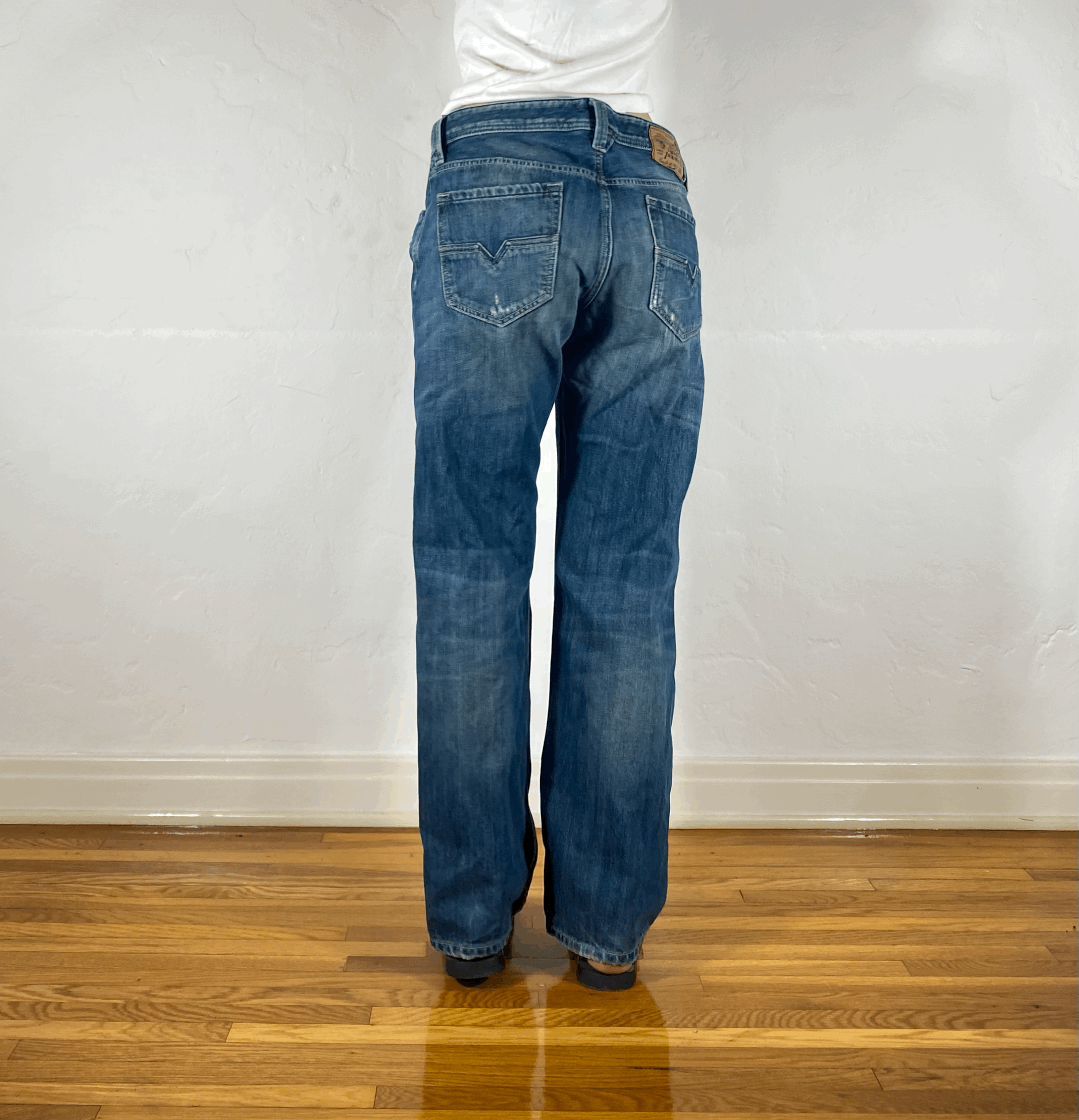 Diesel Relaxed Distressed Jeans, M/L