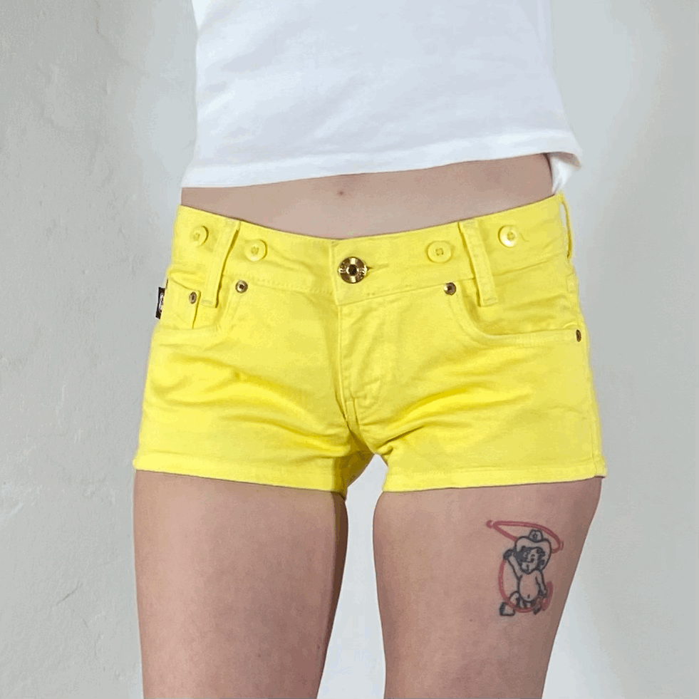Yellow Short Shorts, XS