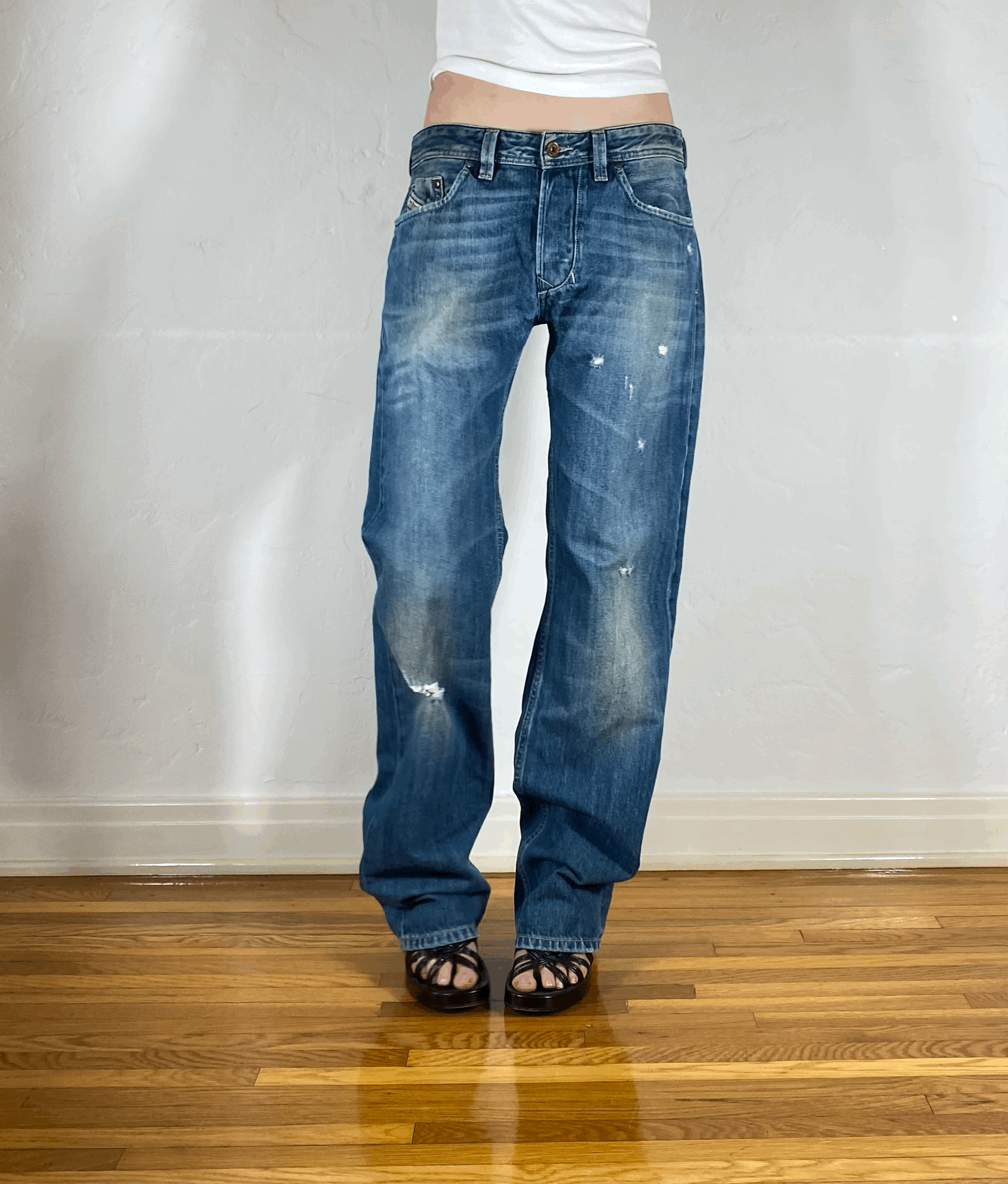 Diesel Relaxed Blue Jeans, L