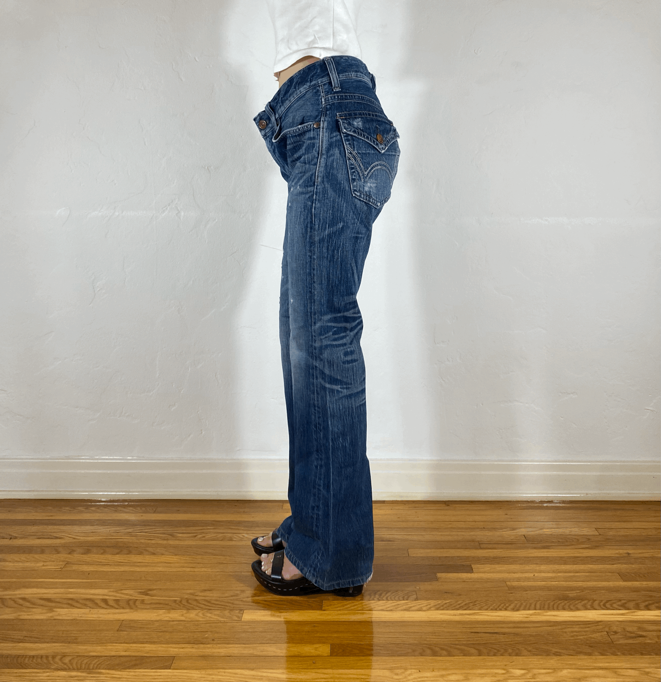 Edwin Blue Flare Jeans, L