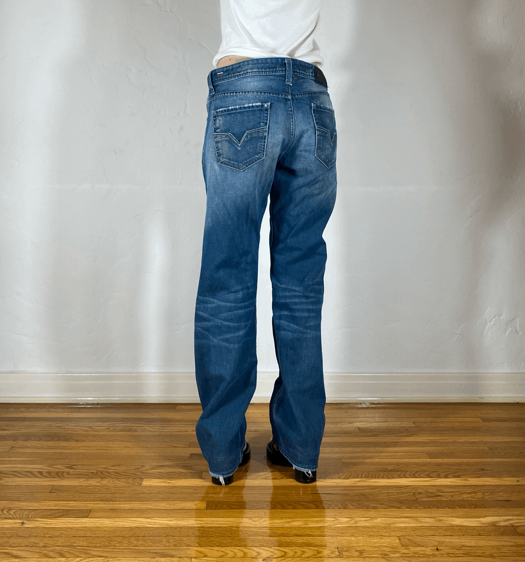 Diesel Relaxed Blue Jeans, L/XL