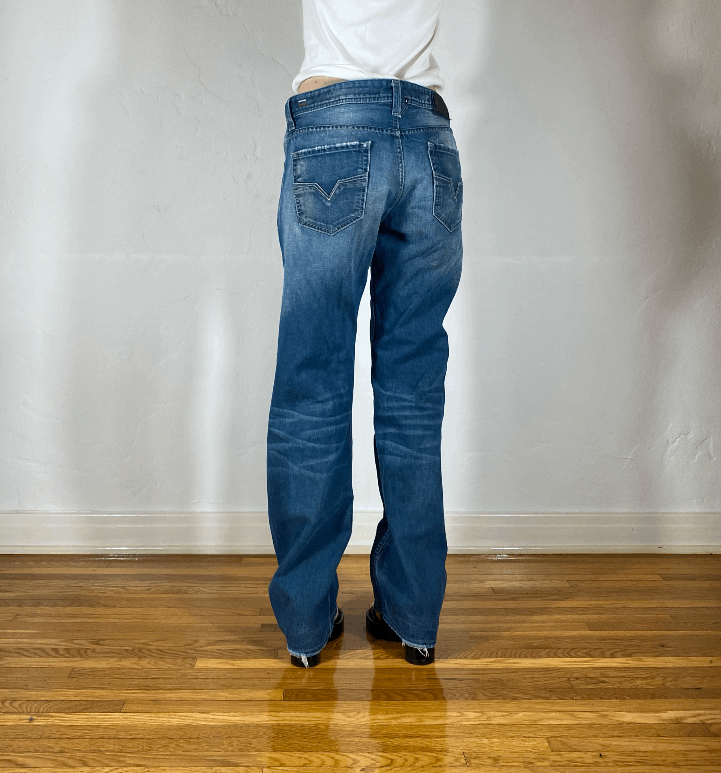 Diesel Relaxed Blue Jeans, L/XL