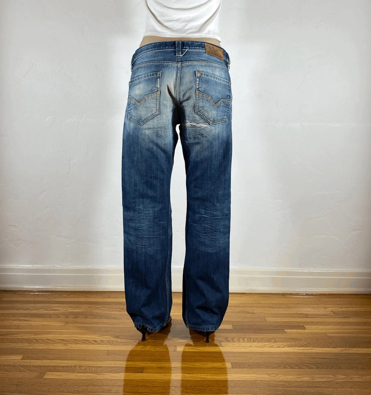 Diesel Relaxed Blue Jeans, L