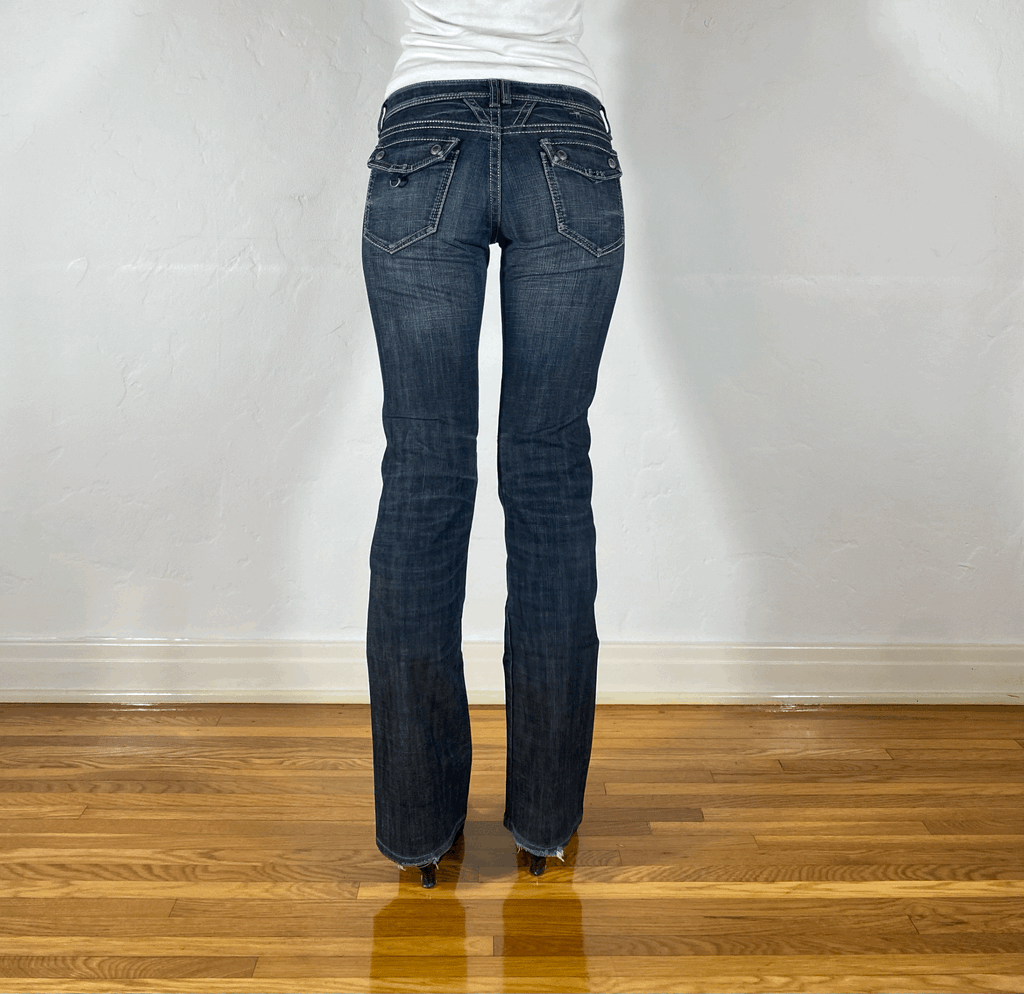 Marithe + Francois Girbaud Straight Jeans, S