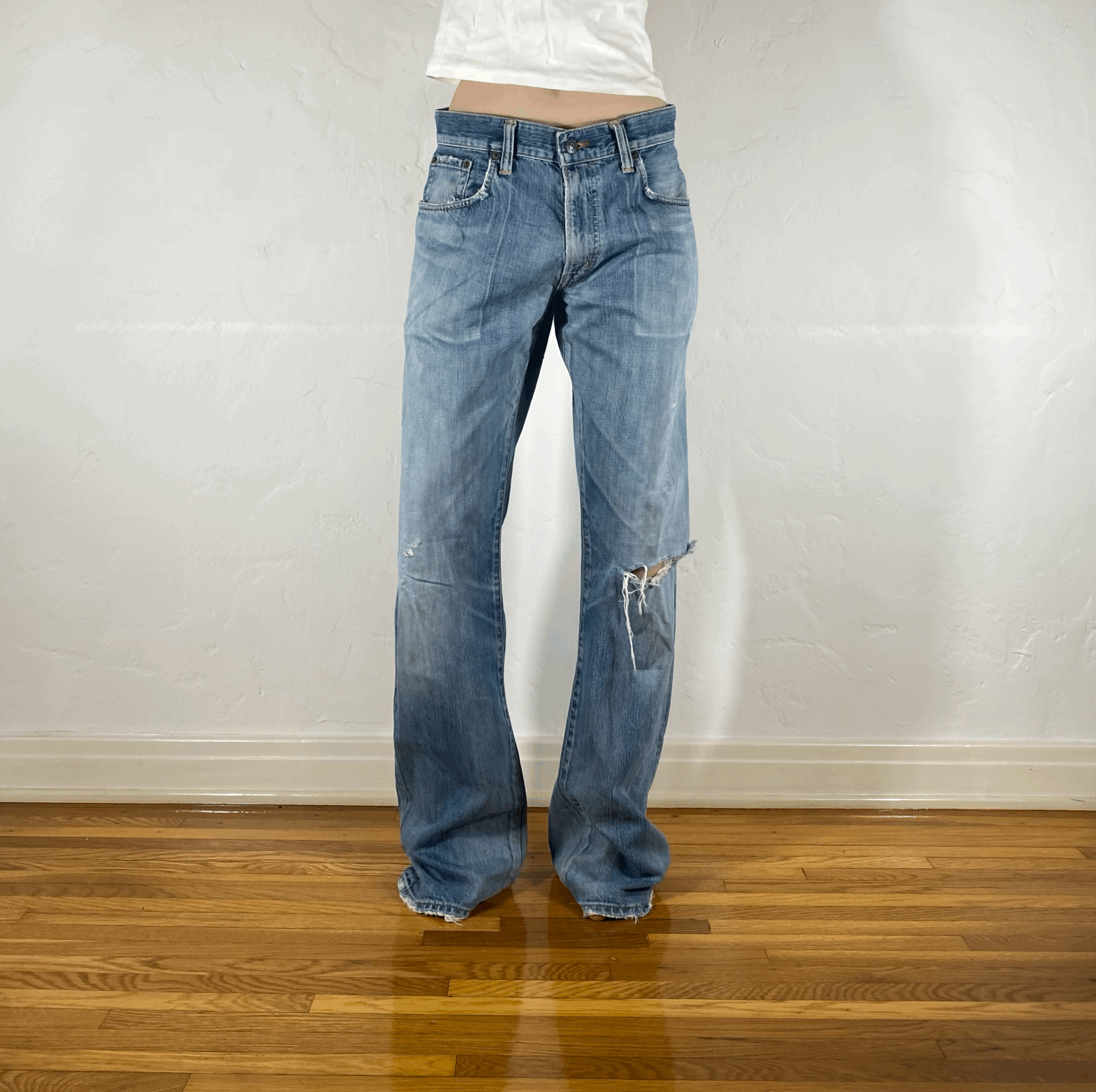 Edwin Unique Blue Baggy Jeans, XL