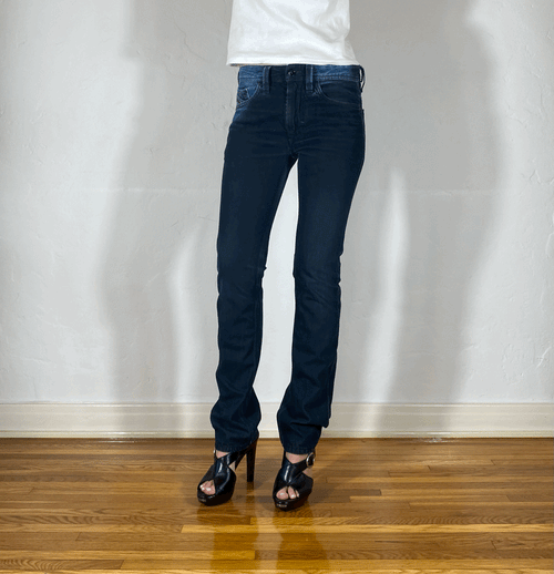 Diesel Black Ombre Skinny Rocker Jeans, S