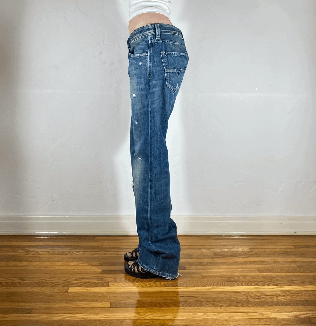 Diesel Relaxed Blue Jeans, L