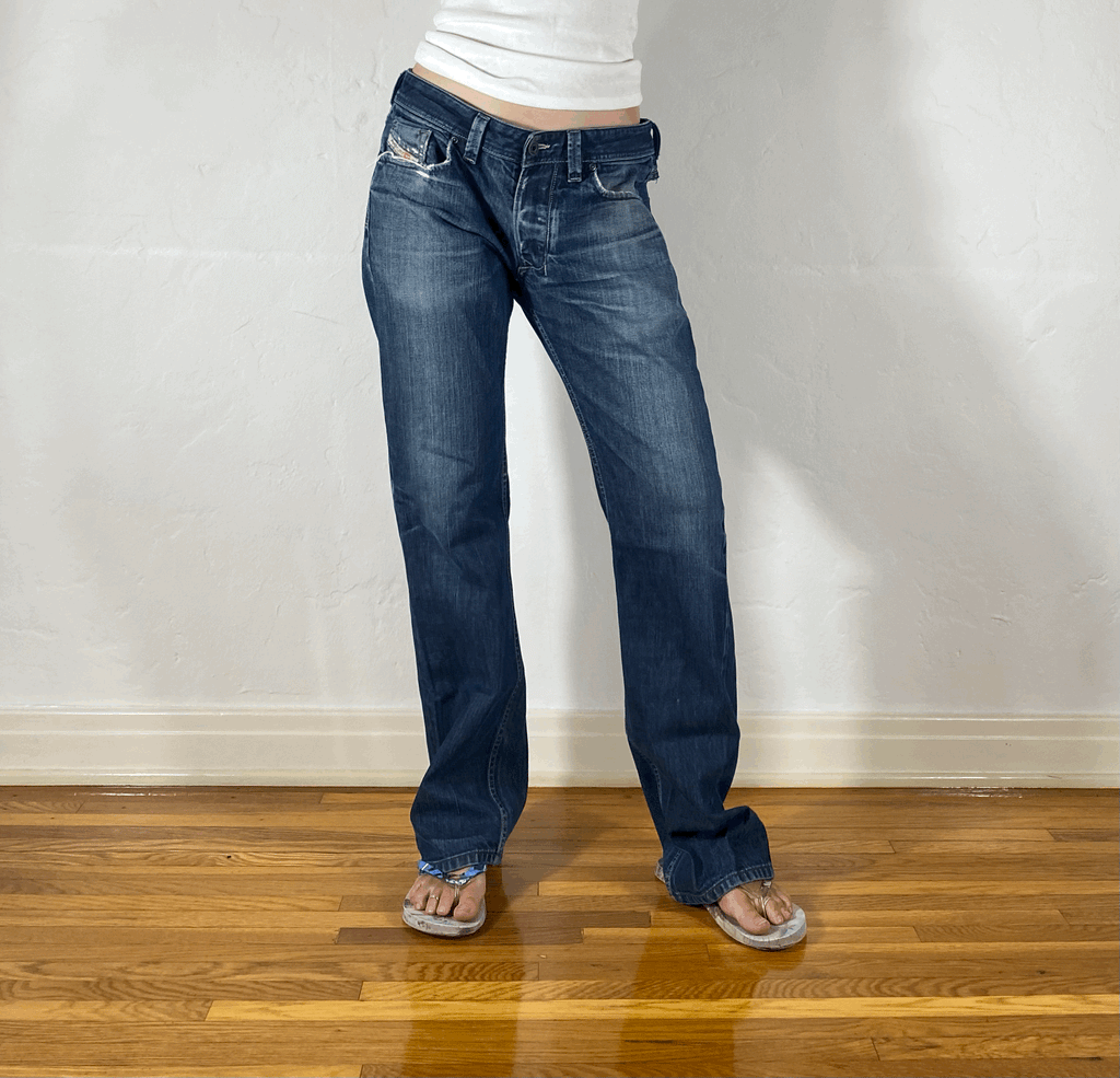 Diesel Relaxed Blue Baggy Jeans, L