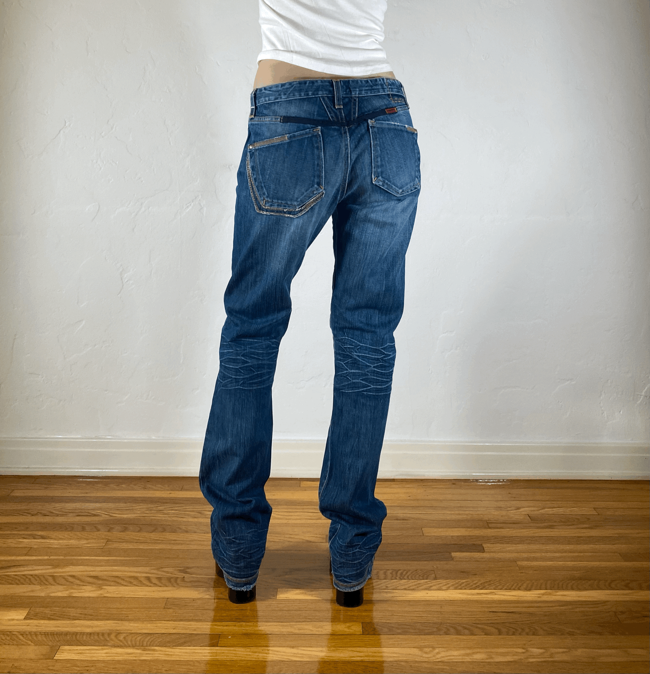 Marithe + Francois Girbaud Low Rise Jeans, S/M
