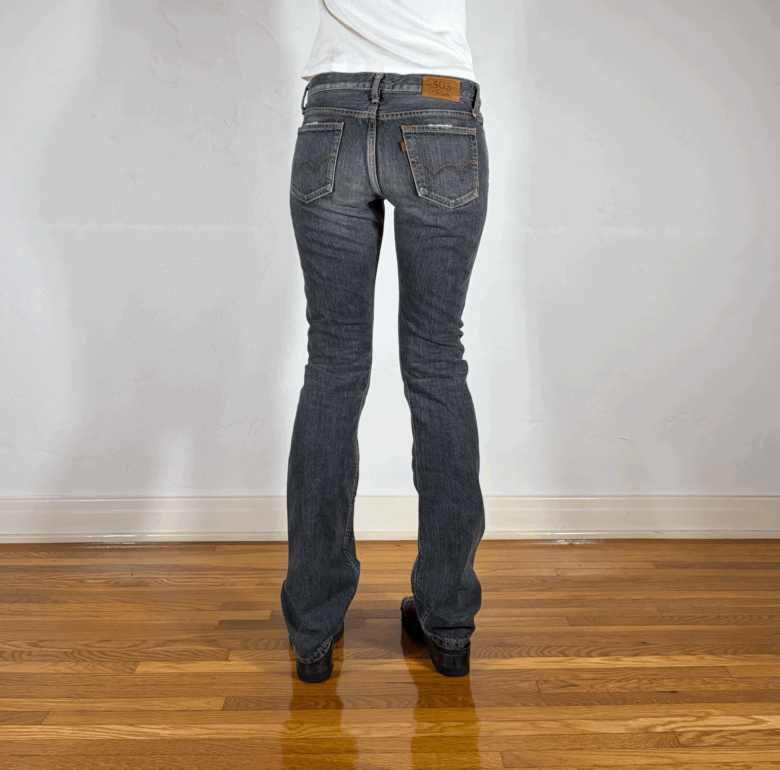 Edwin Low Rise Dark Gray Jeans, S